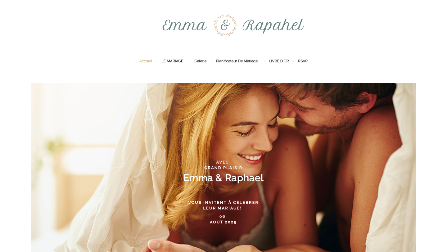 wedding website creation